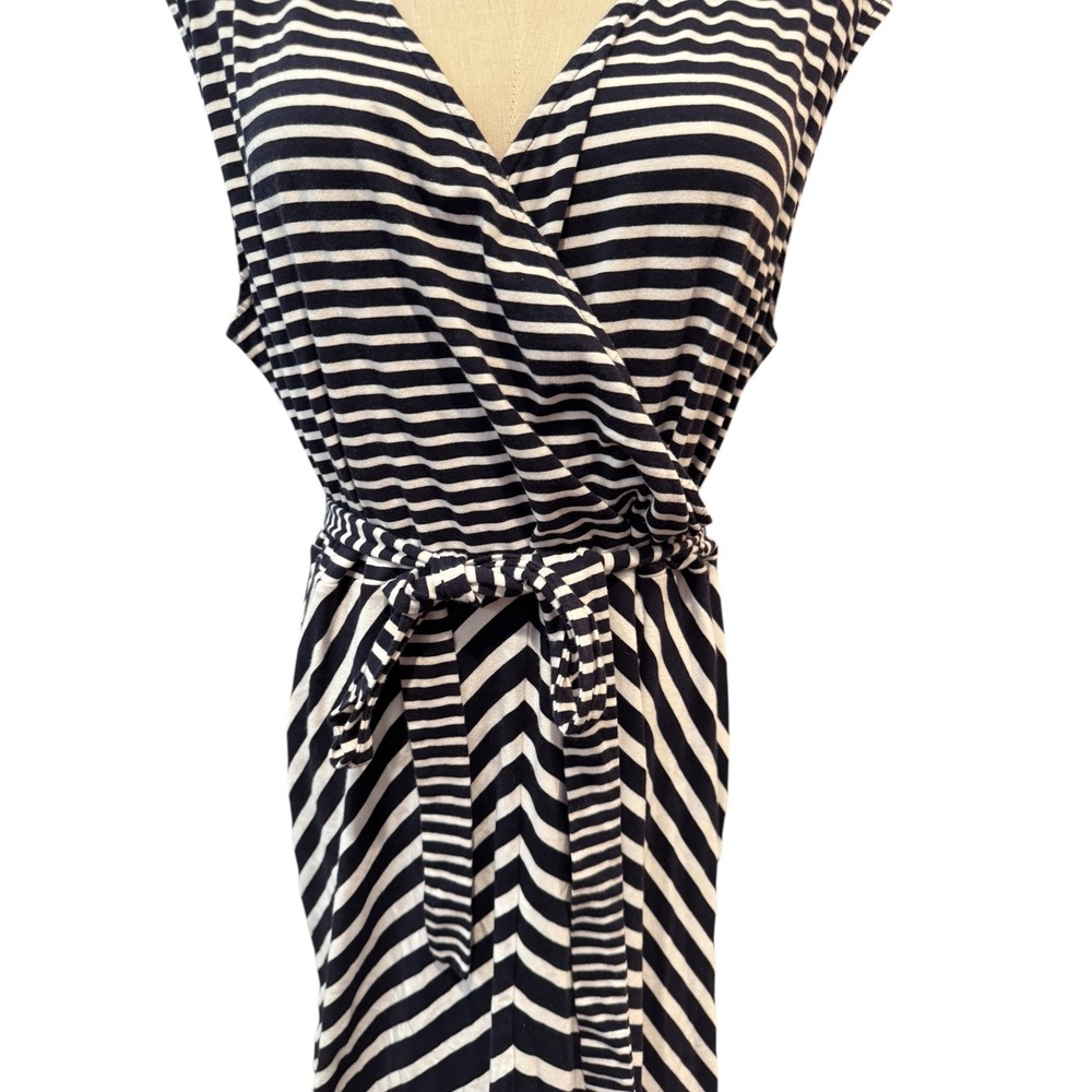 Talbots Black and White Striped Maxi Dress - Picture 2 of 8
